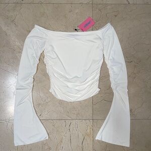Corey Off The Shoulder Gathered Top